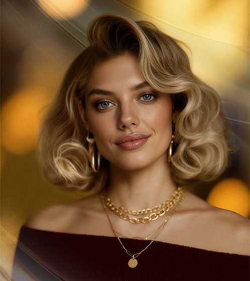 Butter blonde 90s blow out